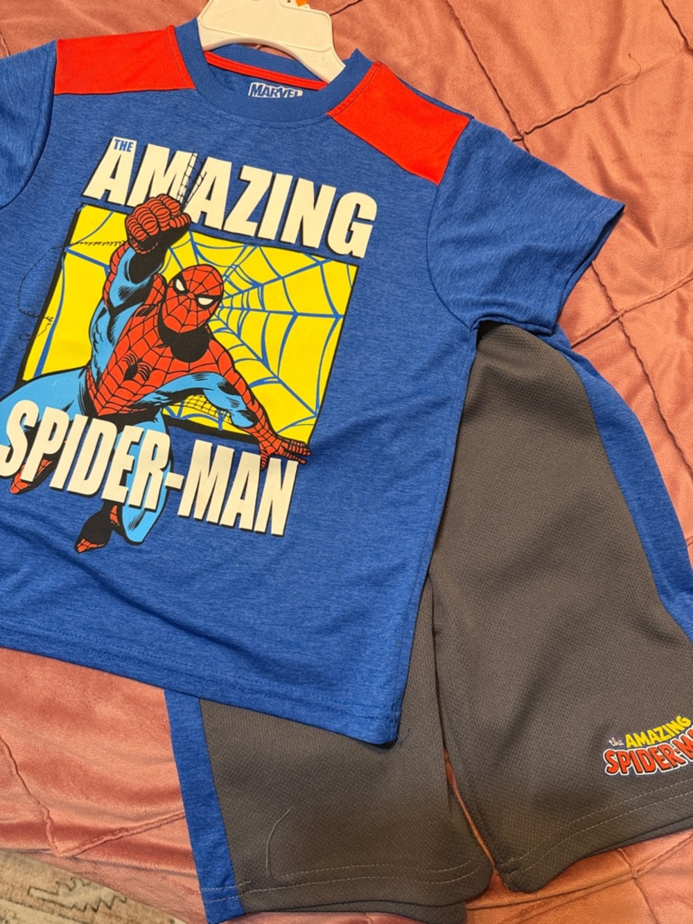 Marvel Spider-Man Blue and Red Kids Matching Set